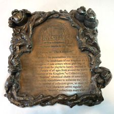 VTG Beasties of the Kingdom BRONZE Sculpture Dealer's Plaque by John Raya RARE picture