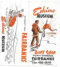 Eskimo Museum & Gift Shop - Fairbanks, Alaska - Vintage Pamphlet picture