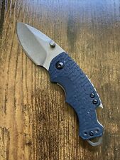 Kershaw Blue 8700NBSW Shuffle LinerLock Knife W/Bottle Opener Cracked Blade picture