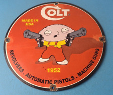 Family Guy Sign - Mancave Antique Vintage Style - Gas Pump Colt Firearm Sign picture