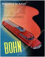 1940s streamlined future fire engine truck art Bohn vtg ad NEW poster 20x24 picture