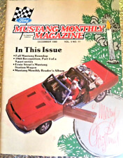 December 1980 Mustang Monthly Magazine Fall Mustang Roundup /  picture