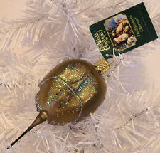 2019 - HORSESHOE CRAB - OLD WORLD CHRISTMAS BLOWN GLASS ORNAMENT - NEW W/TAG picture