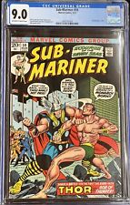 Sub-Mariner #59 CGC 9.0 Classic Cover Thor Vs Namor picture
