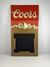 *Vintage* 1985 Coors Metal Perpetual Calendar Ad Sign (missing calendar cards) picture