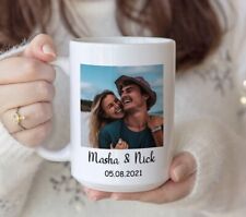Personalized Custom Photo Text Logo Name Love Coffee Mug Photo Ceramic Cup picture
