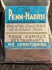 VINTAGE MATCHBOOK - THE PENN-HARRIS HOTEL - HARRISBURG, PA - UNSTRUCK picture