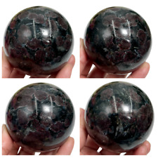 Garnet in Arfvedsonite Sphere Healing Crystal Ball 742g 76mm picture