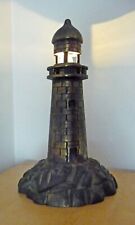 Antique Brass Lighthouse Boudoir Lamp/Nightlight picture