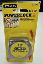 Vintage Stanley Tape Measure Rule 33-312 Power Lock 12'  x  1/2