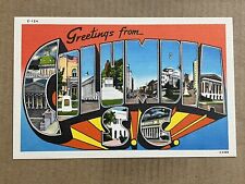 Postcard Columbia SC South Carolina Big Large Letter Greetings Vintage PC picture