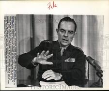 1966 Press Photo Marine Corps commandant General Wallace Greene in Washington picture