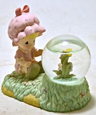 Precious Moments Girl With Butterfly Snow Globe 1998 Enesco Vintage Collector’s picture