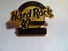 Hard Rock Cafe Classic Logo pin All Access 30th anniversary golden background picture