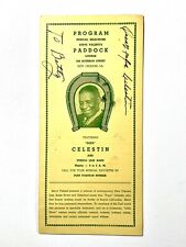 Papa Oscar Celestin Autograph Signed New Orleans Jazz Club Program Vintage 50s picture
