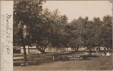 RPPC Postcard Park Scene Clarion Iowa IA 1912  picture