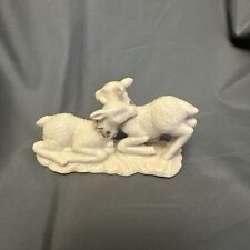 Lenox China Jewels Christmas Nativity Pair Baby Lambs Figurine Mint Condition picture