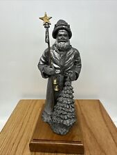 MICHAEL RICKER LE Pewter FATHER CHRISTMAS / SANTA CLAUS ~ Signed & Numbered 9.5