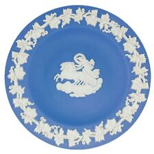 Wedgwood Pale Blue Jasperware Trinket Tray Plate 4.25” Aurora Chariot Dawn UK picture