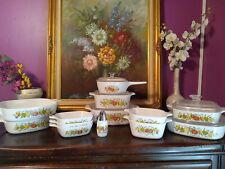 Vintage Corning Ware USA Spice Of Life 18 Pc Collection LA Marjolaine - Echalote picture