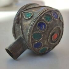 VERY OLD RARE ANCIENT VIKING AMULET SILVER ARTIFACT AUTHENTIC STUNNING picture