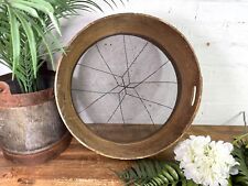 Vintage French Bentwood Agricultural Garden Potato Sieve Riddle Wall Decor picture