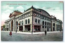 c1910 Exterior View Auditorium Building Canton Ohio OH Antique Unposted Postcard picture