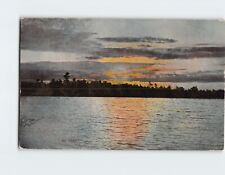Postcard Sunset Lake Nature Scene USA North America picture