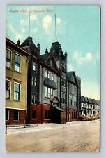 Bridgeport CT-Connecticut, Eagles Hall, Antique, Vintage Souvenir Postcard picture