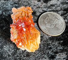 Red Vanadinite Crystals on Barite from Morocco.  28 grams  36 x 21 mm picture