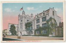 c1915~ Brooklyn New York NYC ~Erasmus Hall High School~Flatbush~Antique Postcard picture