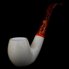 AGovem Handcarved Full Bent Meerschaum Smoking Pipe, Tobacco Pipa Pfeife AGM1656 picture