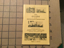 original vintage Early  booklet -- guide to SMITHSONIAN INSTITUTION 80PGS 4th ed picture