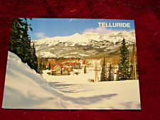 Postcard 4x6 Telluride Colorado Ski Area Resort Village Snow  Mountain Nature picture