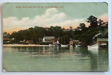 Town Hall & Hill Crest, Port Stanley, Ontario, Canada 1908 DB Postcard 6265 picture