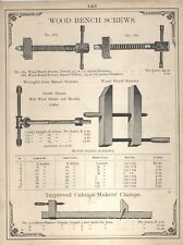 1883 CATALOG PAGE A F SHAPLEIGH HARDWARE. SCREWS, CLAMPS  ST. LOUIS MISSOURI picture