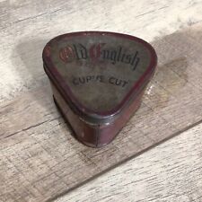 Vintage EMPTY Old English Curve Cut Tobacco Tin Advertisement picture