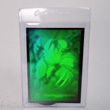 1994 Marvel Universe Wolverine Hologram Card #2 NM GREEN BLUE 3D Holographic picture