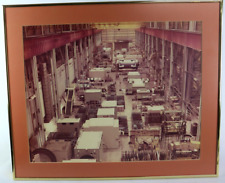 Vintage 74' General Electric Plant Framed Photo Print Daytona Beach FL 19.5x23.5 picture