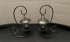 (2PC) Indoor/Outdoor Metal Tabletop Lantern/ Tea Light Candle Holders picture