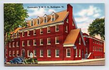 Linen Postcard Burlington VT Vermont Community YMCA Building picture
