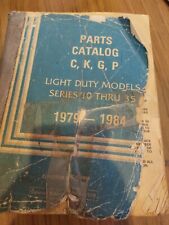1979-1984 C K G P Light Duty Models 10 Thru 35 Parts Catalog picture