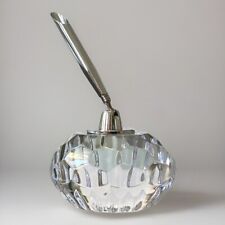 Vintage Waterford Pen Holder Clear Cut Crystal Paperweight 3