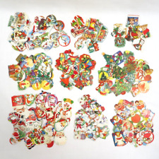 200+ Vintage Holiday Gummed Seals Stickers Lot All Christmas 1930s-1960s picture