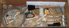 Junk drawer lot coins beach rocks found objects altered art steampunk parts etc picture