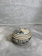 Native American Like Bowl With Lid Pottery picture