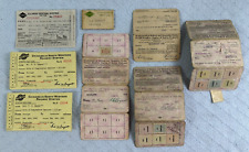 Lot Illinois Central RR employee passes, membership cards, Square Club pin picture