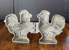 Antique T Mills & Bro Pewter Ice Cream Candy Chocolate Mold Rooster #171 Marked picture