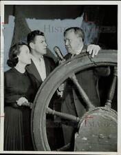 1955 Press Photo Teresa Wright, Robert Preston, Thomas Mitchell in 