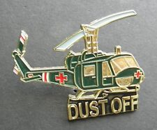 DUST OFF HELICOPTER LAPEL HAT PIN 2.1 INCHES BELL IROQUOIS HUEY MEDIVAC picture